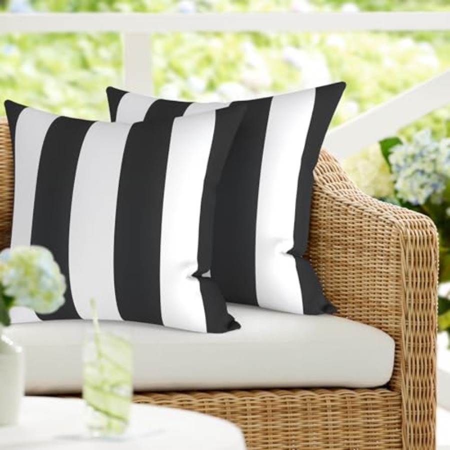 Outdoor Furniture Decor - Pack of 2 Waterproof Outdoor Pillow