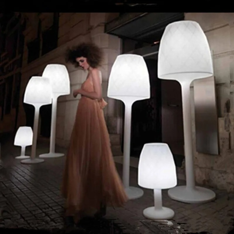 Outdoor Furniture Exhibition - LED outdoor floor-to-ceiling landscape colorful furniture