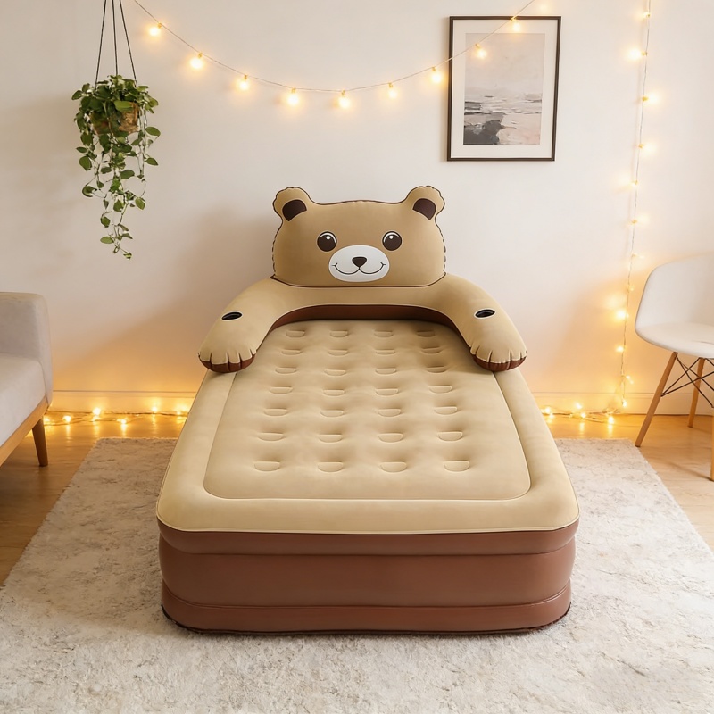 Outdoor Furniture From China - Home Inflatable Bed, Teddy Bear Single