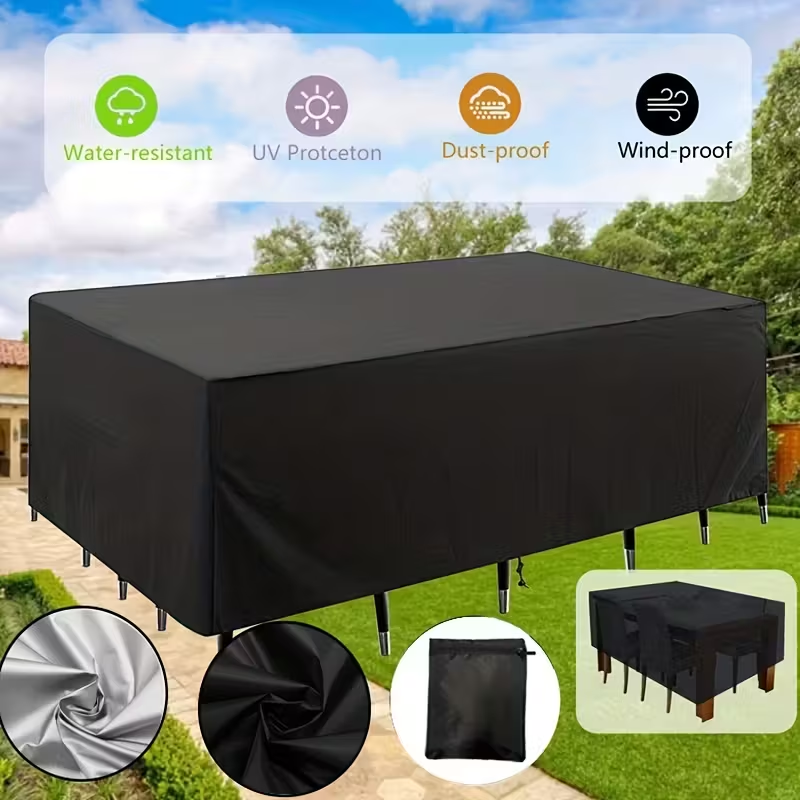 Outdoor Furniture With Covers - Heavy-Duty 210D Outdoor Garden Furniture Cover