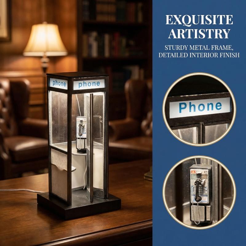 Outdoor Furniture Vintage - Retro Vintage Tall Phonebooth Lamp, Classic