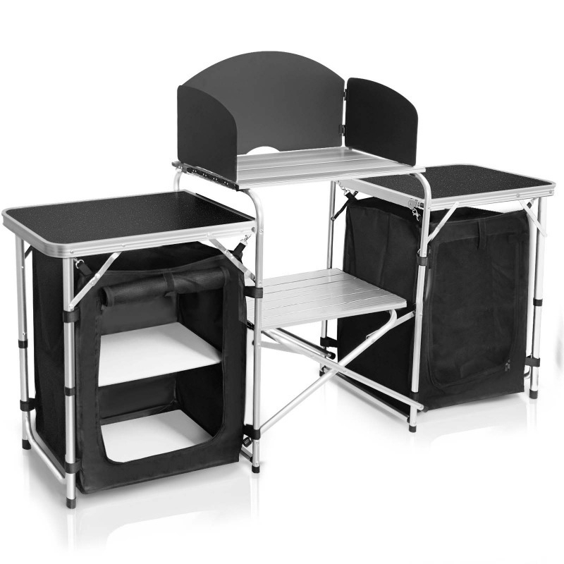 Outdoor Furniture Kitchener - Outdoor camping mobile kitchen table aluminum
