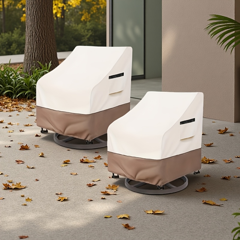 Outdoor Furniture With Covers - MARIIS Outdoor Swivel Chair Cover Set
