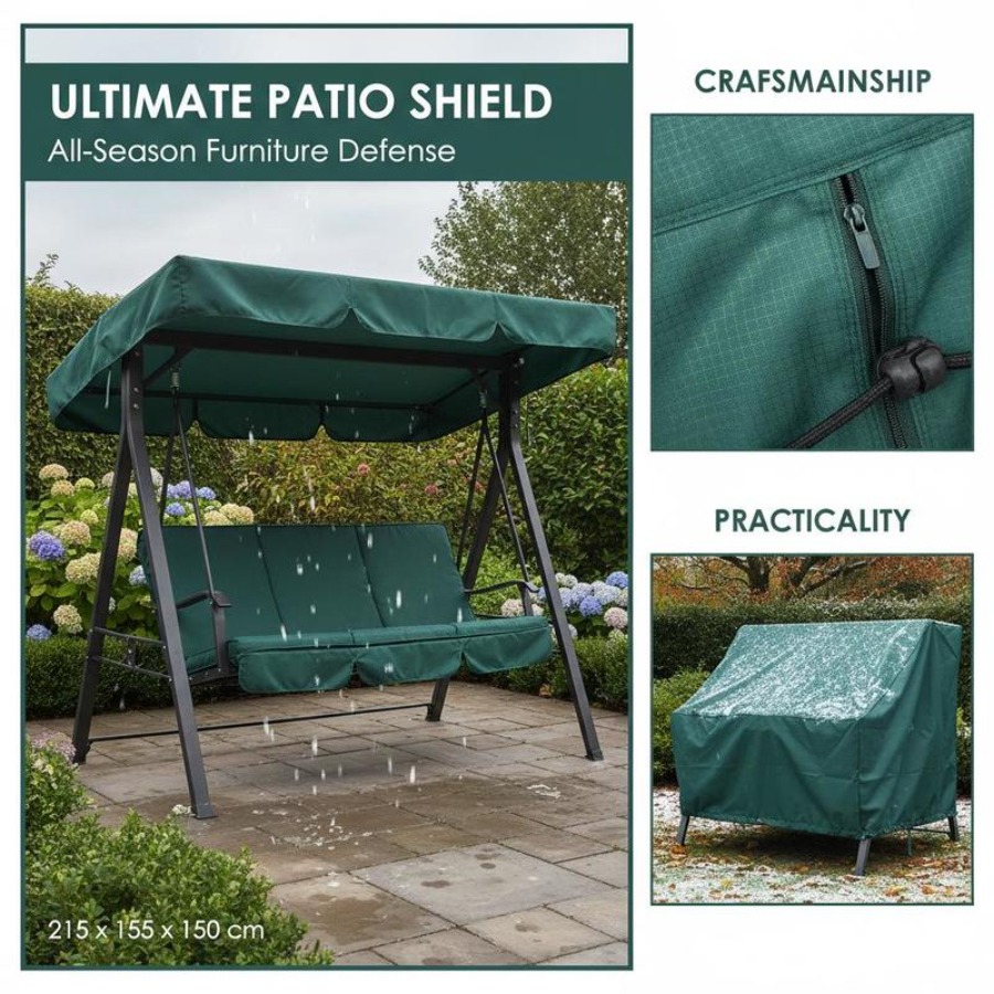 Patio 3 Seater Swing Chair Ben - Outdoor Furniture With Covers 리뷰 및 가격