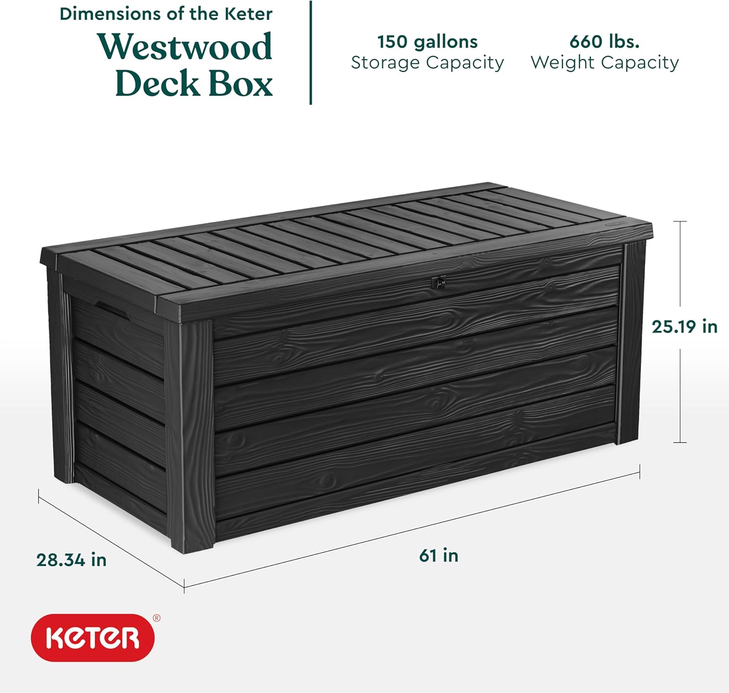 150 Gallon Outdoor Storage Box - Outdoor Furniture Cushion 리뷰 및 가격