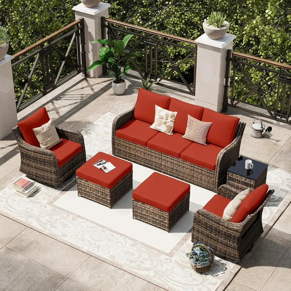 6-Piece Outdoor Patio Furnitur - Outdoor Furniture Metal Chairs 리뷰 및 가격