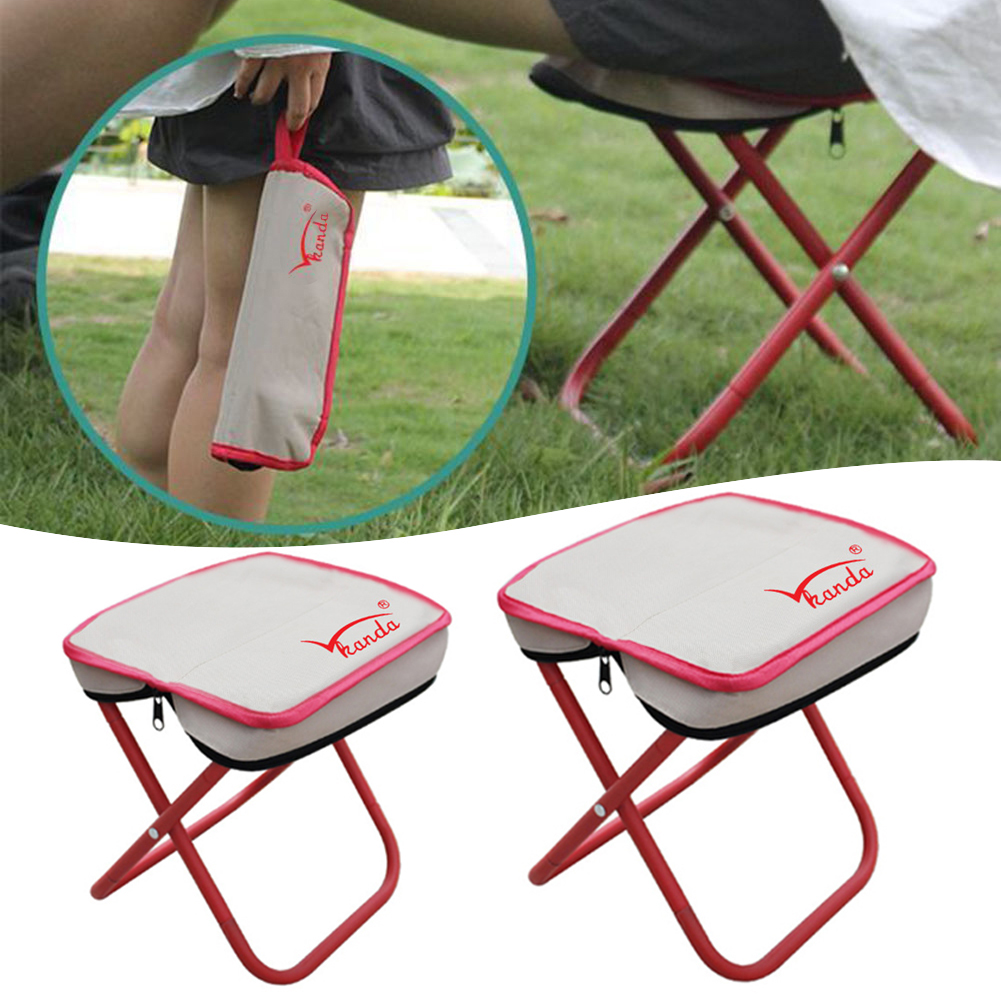 Folding Camping Stool With Bag - Outdoor Furniture Metal Chairs 리뷰 및 가격