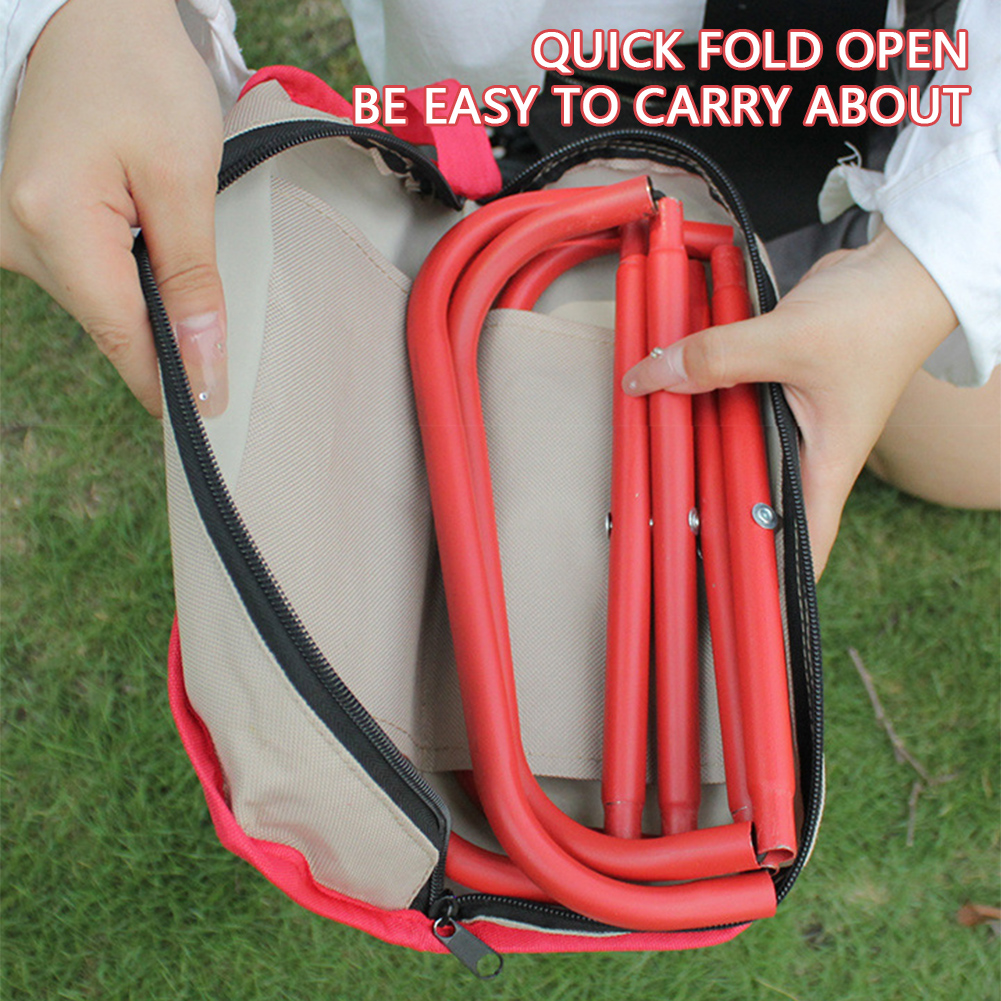 Folding Camping Stool With Bag - Outdoor Furniture Metal Chairs 리뷰 및 가격