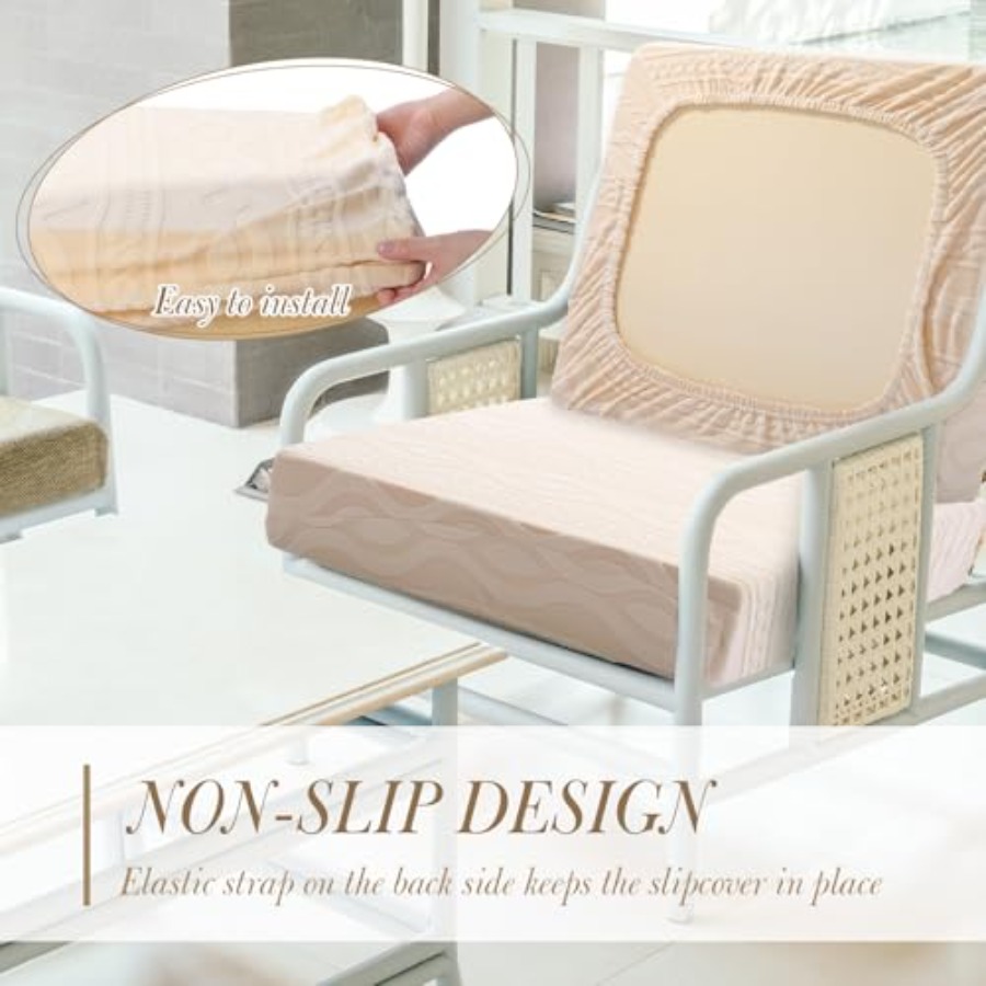 8Pcs Stretch Patio Cushion Cov - Outdoor Furniture With Covers 리뷰 및 가격