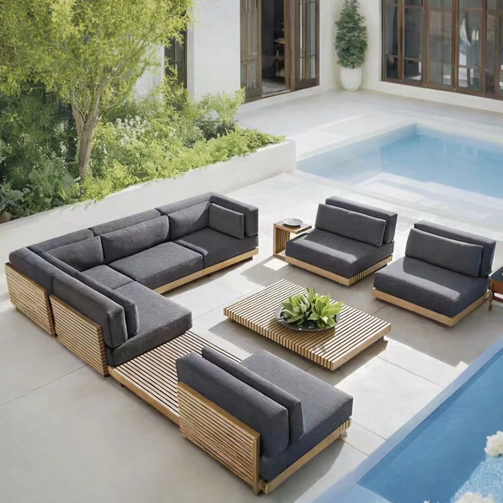 Villa Luxury Teak Outdoor Sofa - Outdoor Furniture Teak Wood 리뷰 및 가격