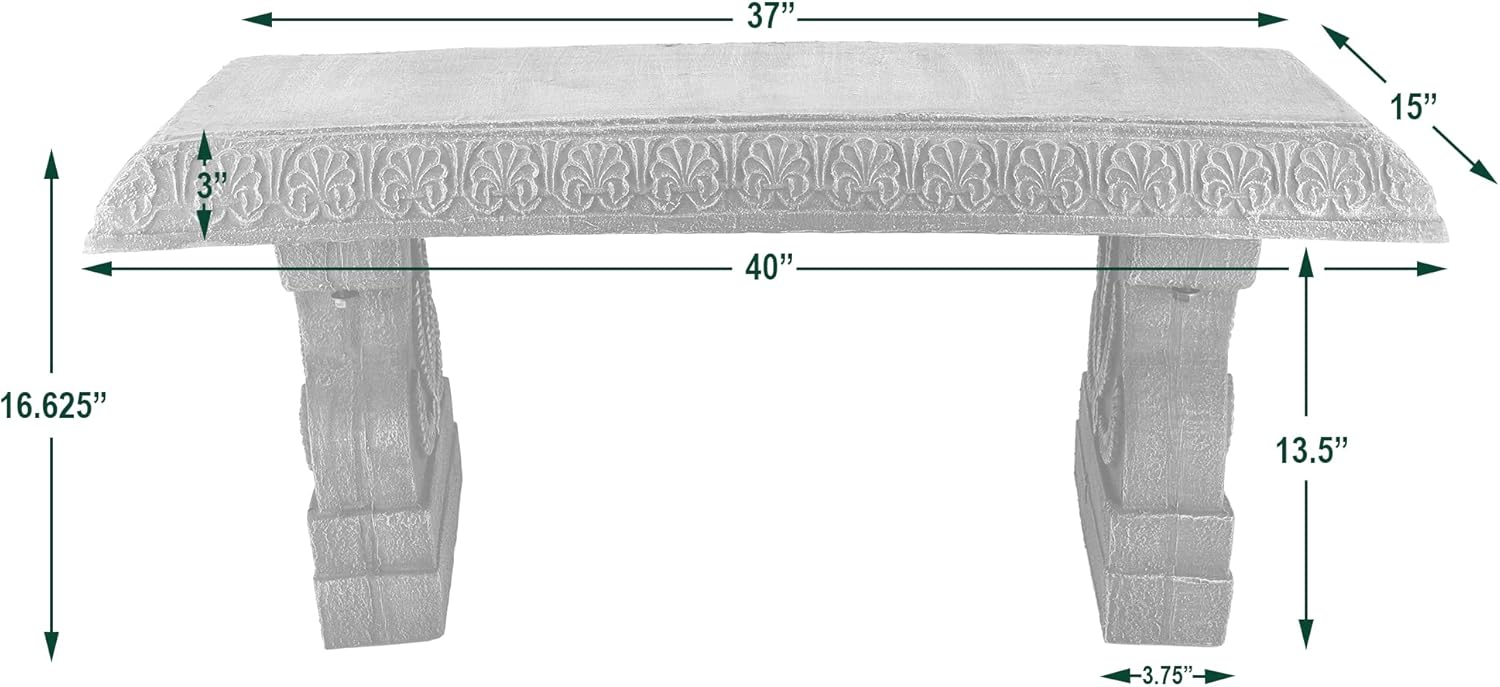 Outdoor Fiberclay Garden Bench - Outdoor Furniture Decor 리뷰 및 가격