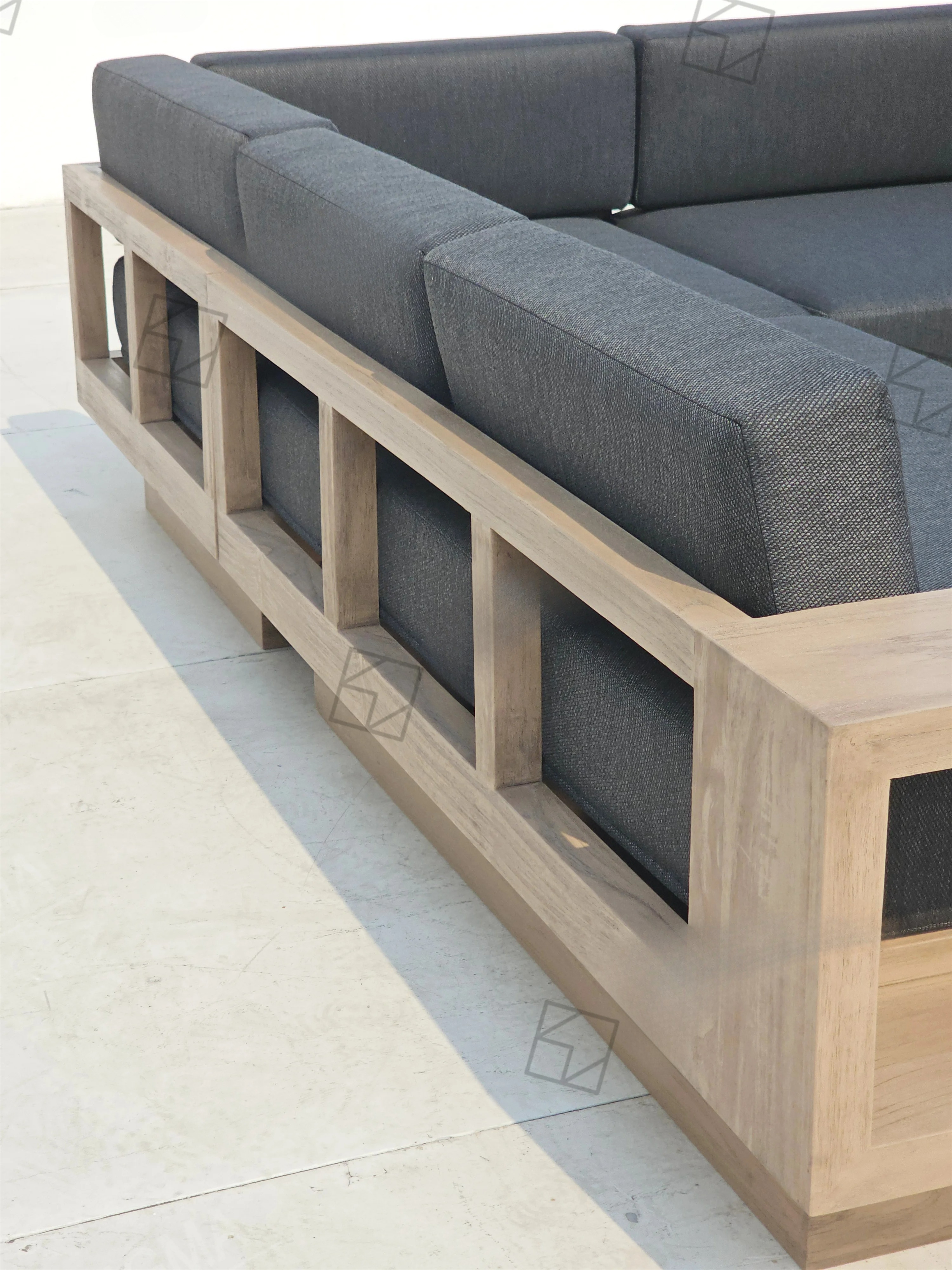 Modern Garden L-Shaped Section - Outdoor Furniture Teak Wood 리뷰 및 가격