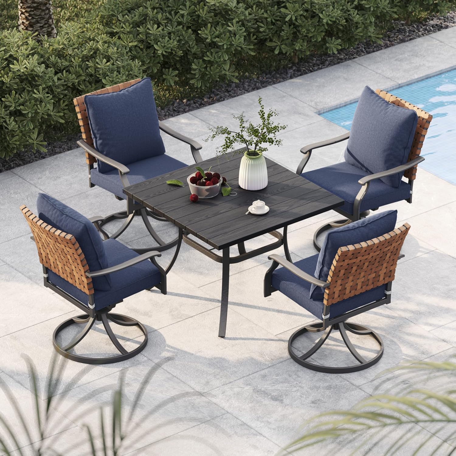 5-Piece Outdoor Dining Set, 4  - Outdoor Furniture Dining Set 리뷰 및 가격
