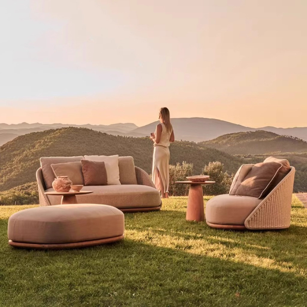 Nordic outdoor teak sofa villa - Outdoor Furniture Teak Wood 리뷰 및 가격
