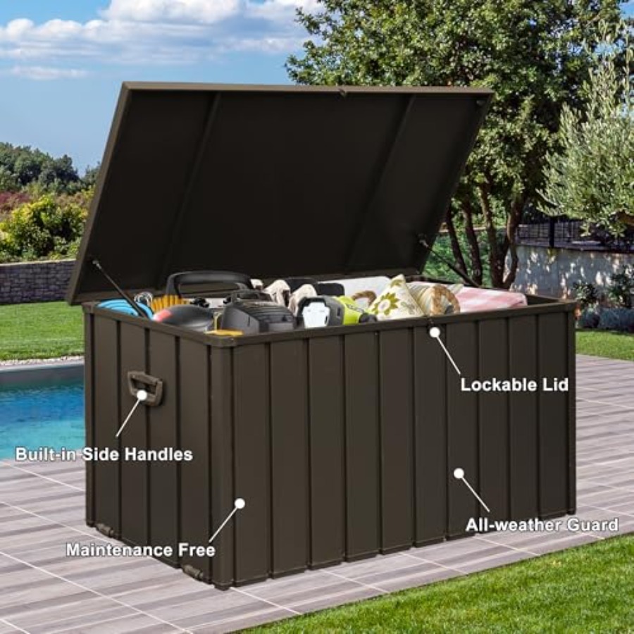 160 Gallon Deck Box Outdoor St - Outdoor Furniture Cushion 리뷰 및 가격