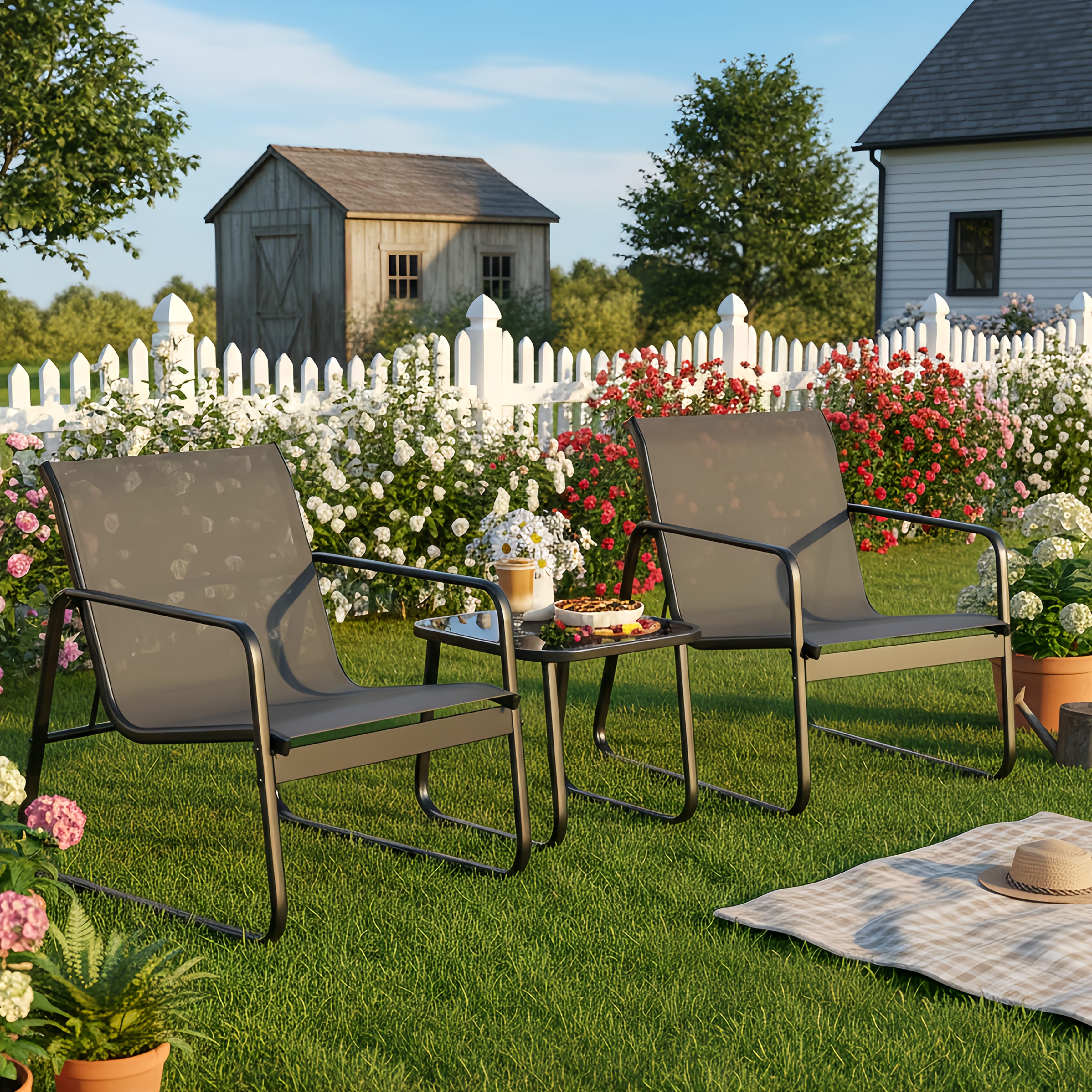 LODEIJA Patio Chairs Set of 3, - Outdoor Furniture Brand 리뷰 및 가격