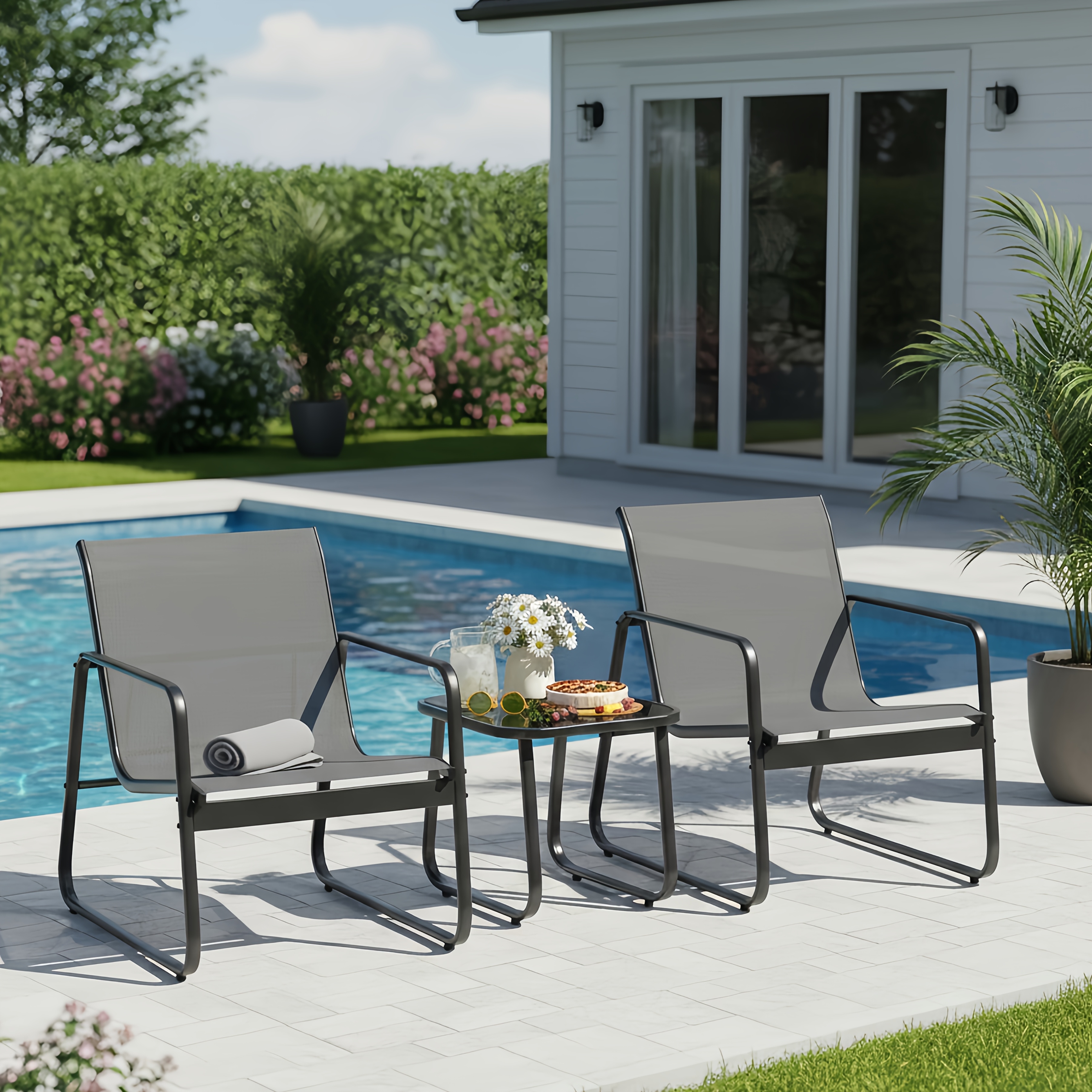 LODEIJA Patio Chairs Set of 3, - Outdoor Furniture Brand 리뷰 및 가격