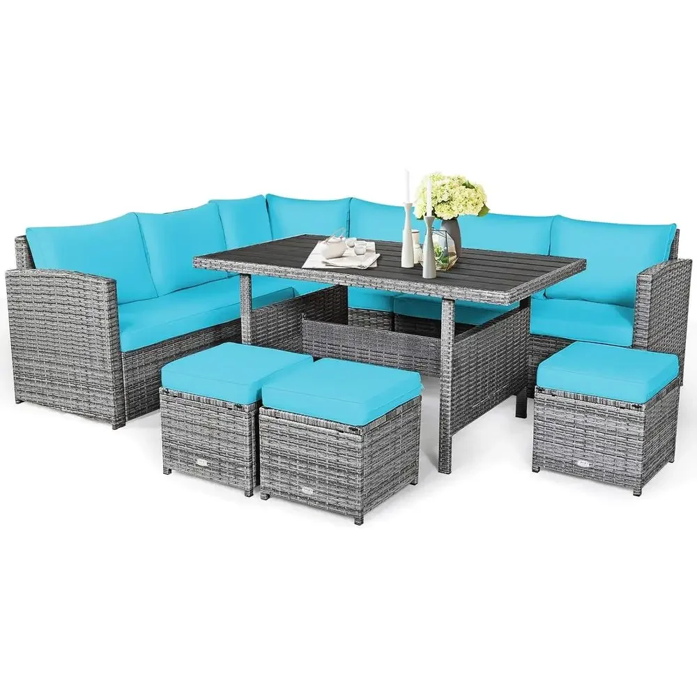 Turquoise Outdoor Sectional So - Outdoor Furniture Dining Set 리뷰 및 가격