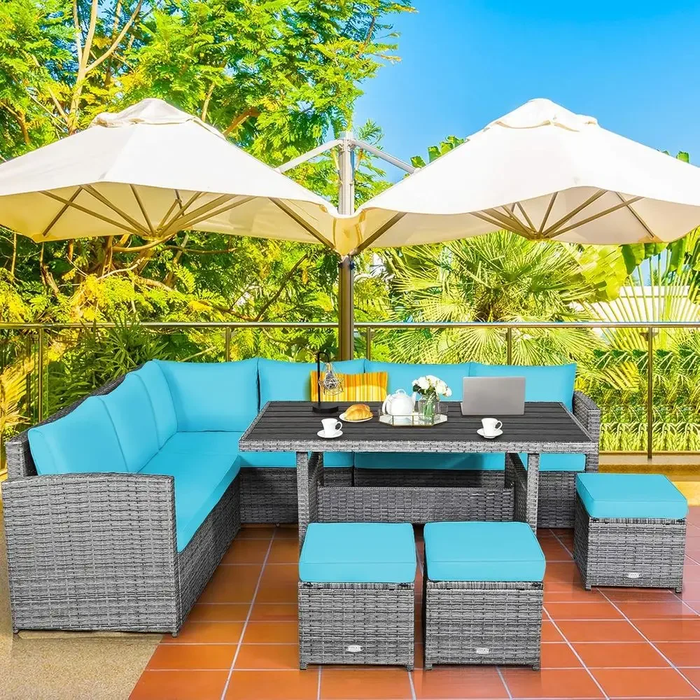 Turquoise Outdoor Sectional So - Outdoor Furniture Dining Set 리뷰 및 가격