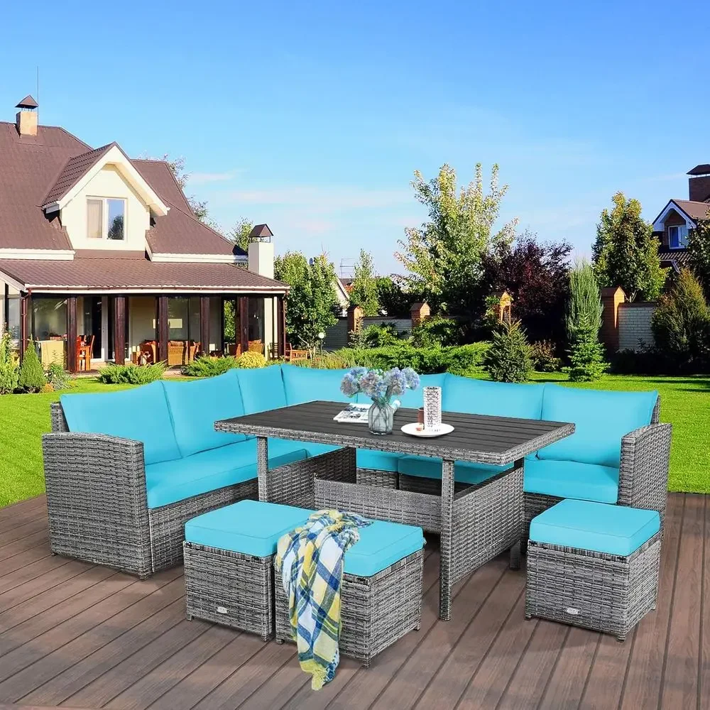 Turquoise Outdoor Sectional So - Outdoor Furniture Dining Set 리뷰 및 가격
