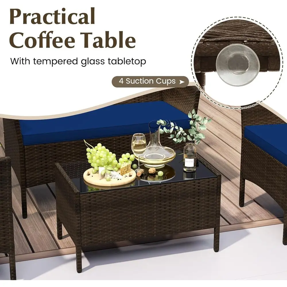 8-Piece Outdoor Rattan Patio F - Outdoor Furniture Loveseat 리뷰 및 가격