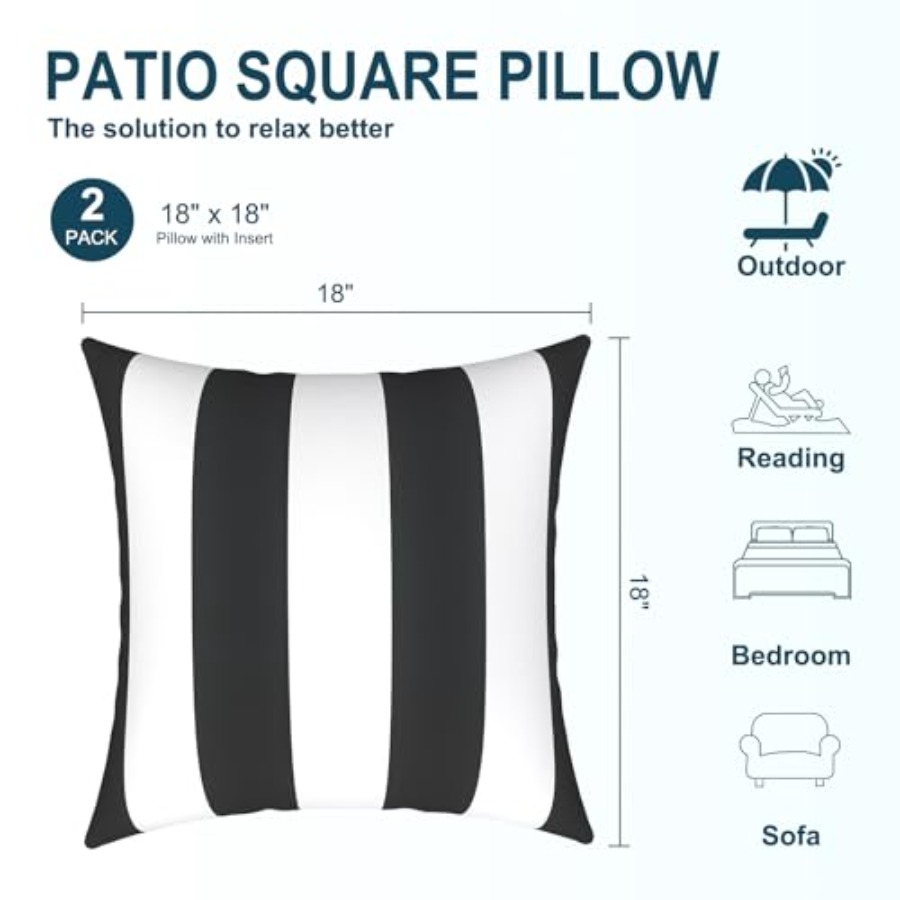 Pack of 2 Waterproof Outdoor P - Outdoor Furniture Decor 리뷰 및 가격