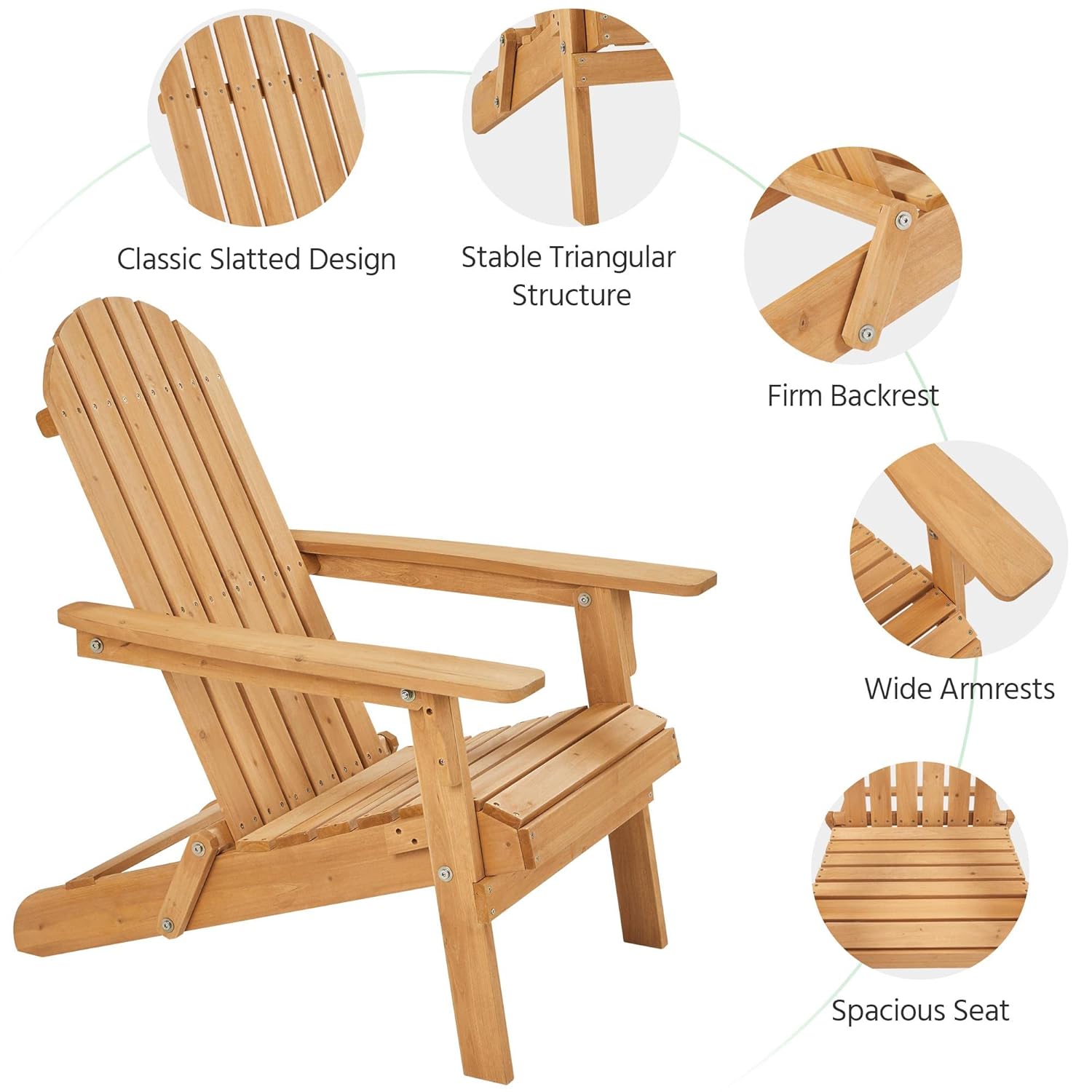 Folding Adirondack Chair Set o - Outdoor Furniture Metal Chairs 리뷰 및 가격