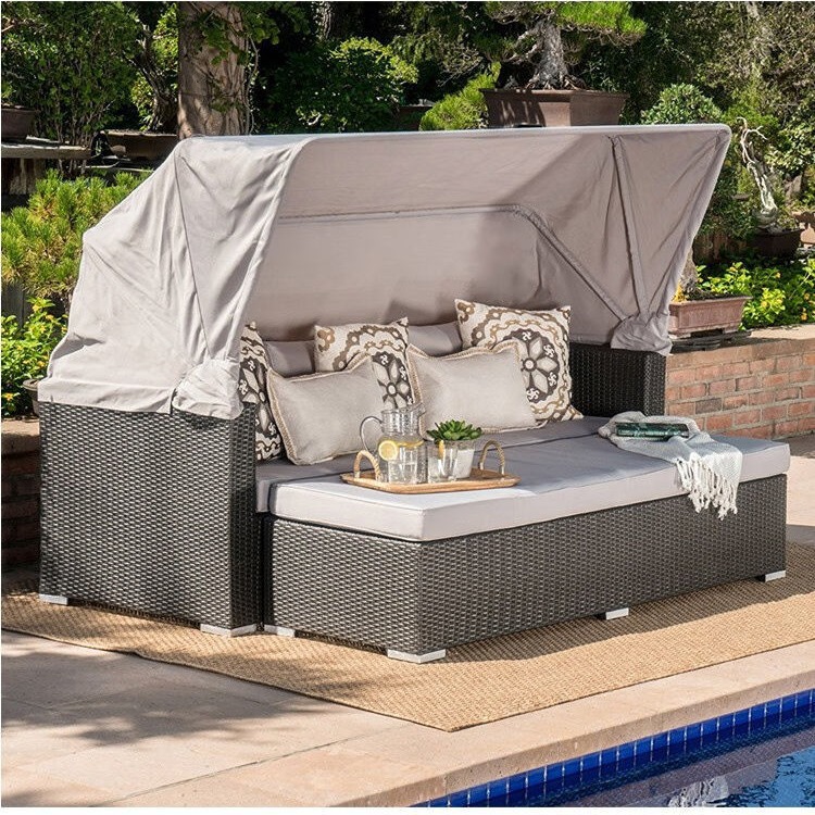 Outdoor bed leisure pool large - Outdoor Furniture Metal Chairs 리뷰 및 가격
