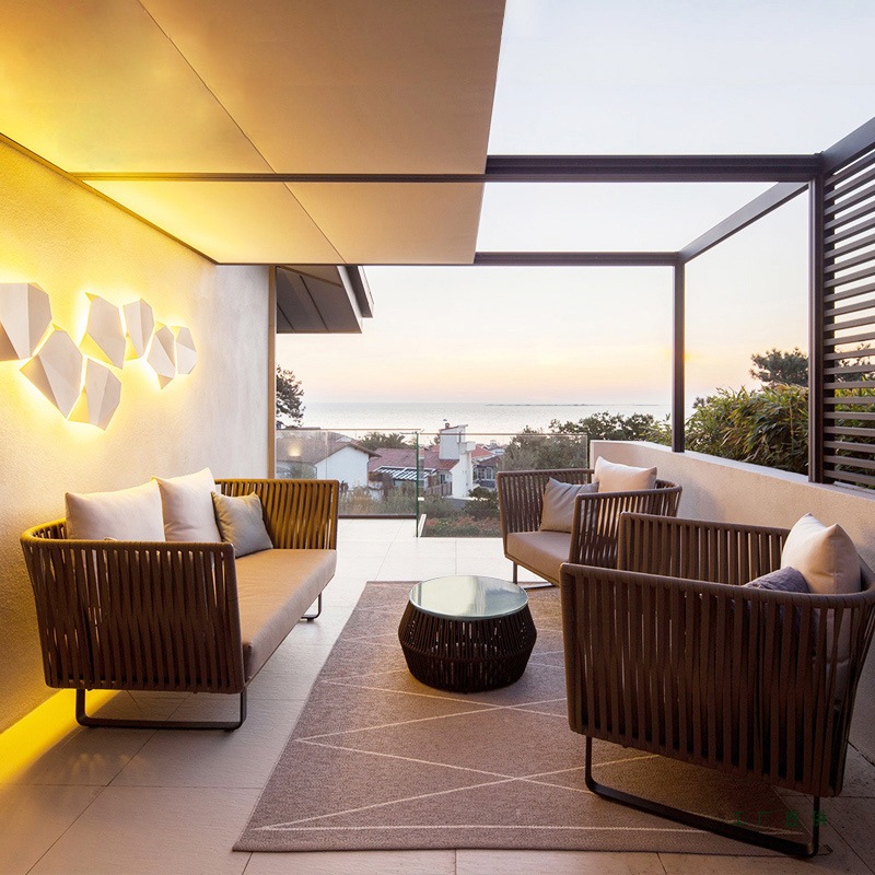 Outdoor Rattan Sofa Set Waterp - Outdoor Furniture Metal Chairs 리뷰 및 가격