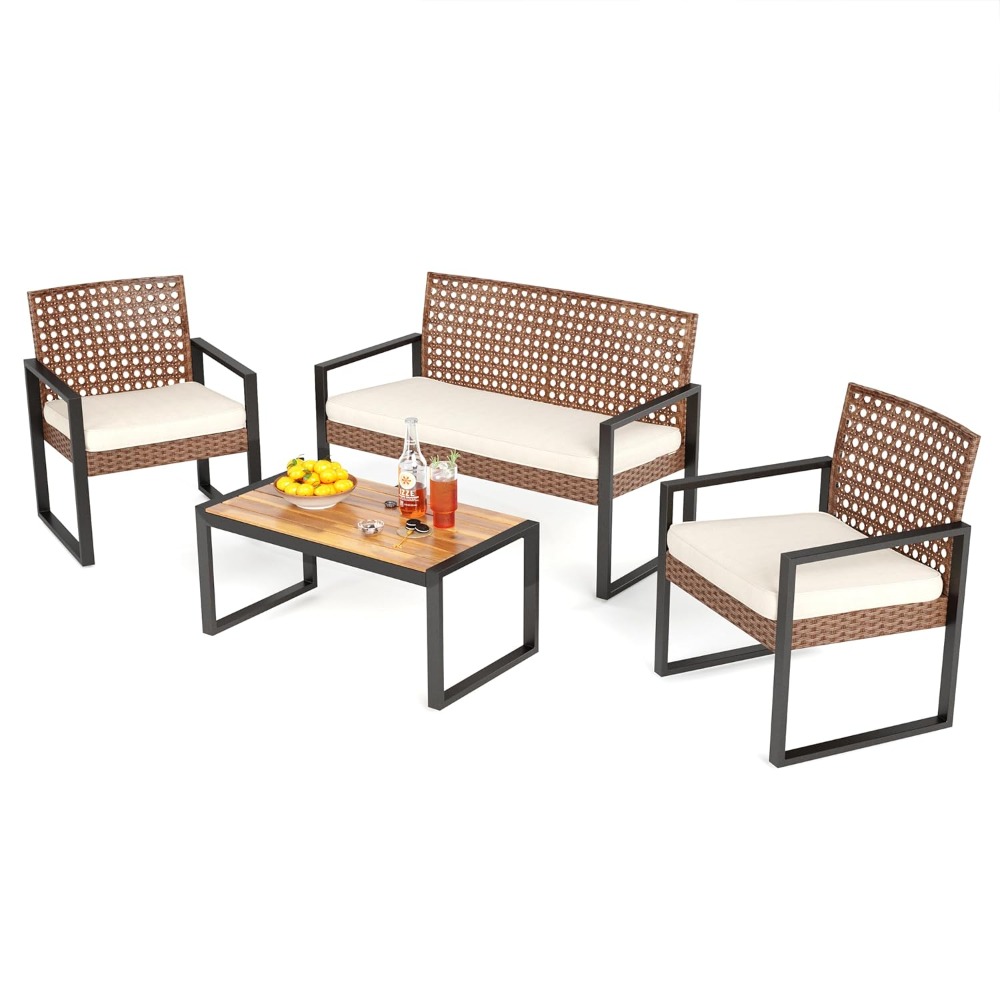 Patio Wicker Furniture Set for - Outdoor Furniture Loveseat 리뷰 및 가격