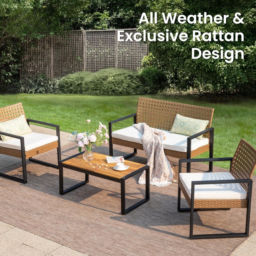 Patio Wicker Furniture Set for - Outdoor Furniture Loveseat 리뷰 및 가격