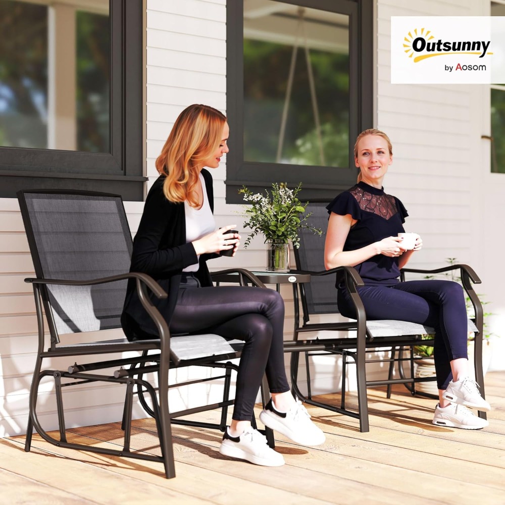 Outdoor Glider Chairs with Cof - Outdoor Furniture Loveseat 리뷰 및 가격