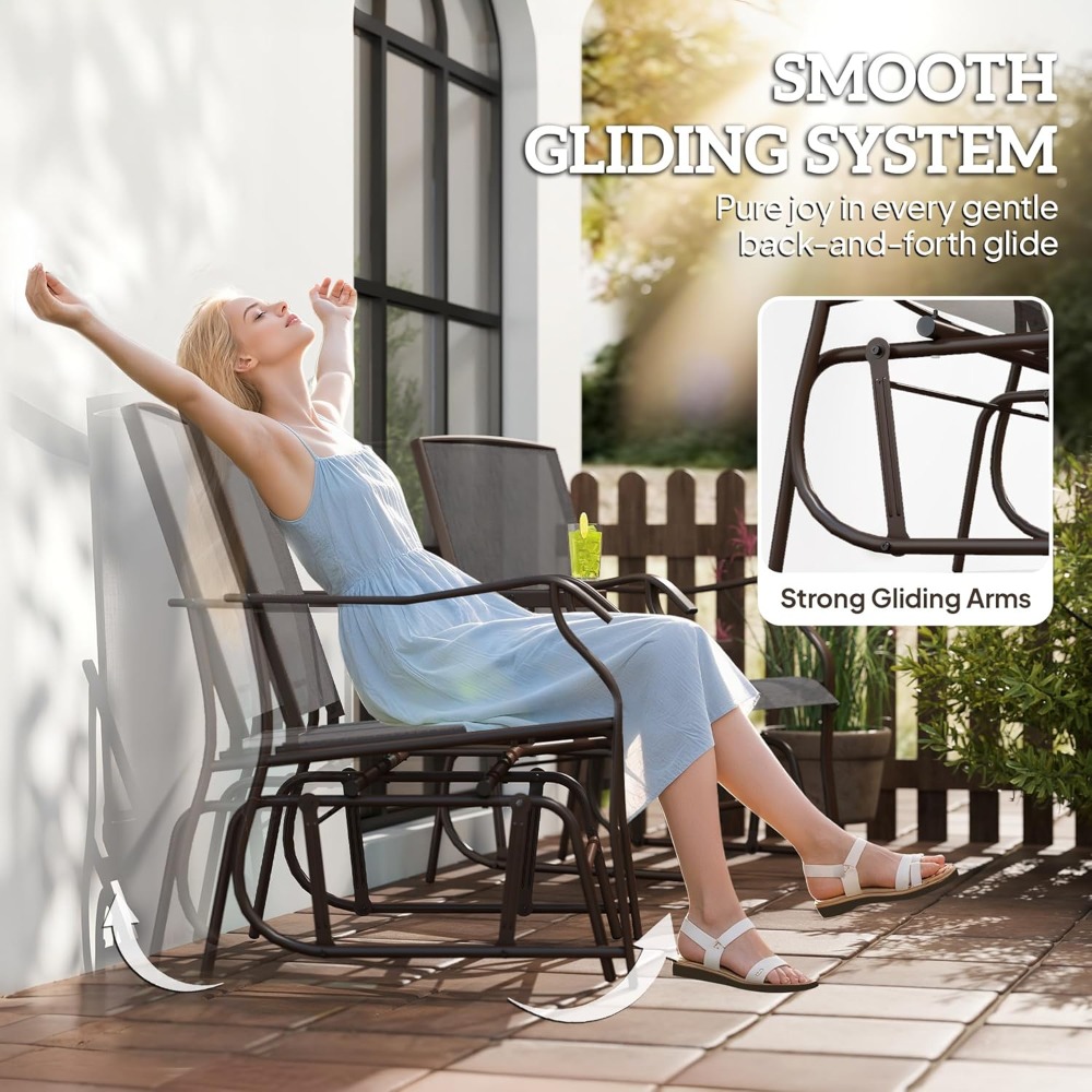 Outdoor Glider Chairs with Cof - Outdoor Furniture Loveseat 리뷰 및 가격
