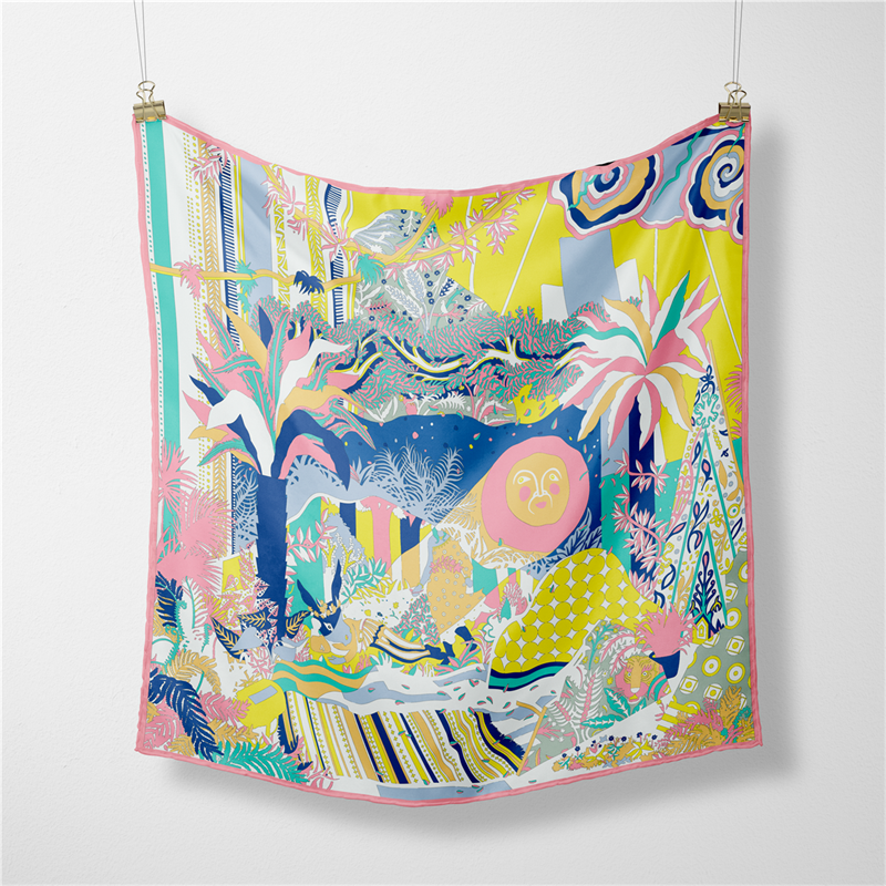 53CM Brand Square Scarf Women  - Outdoor Furniture Decor 리뷰 및 가격