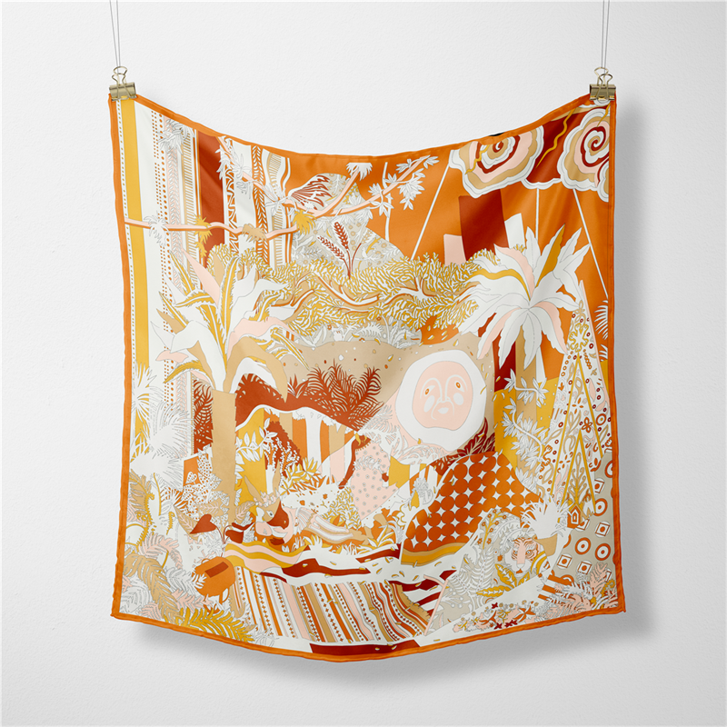 53CM Brand Square Scarf Women  - Outdoor Furniture Decor 리뷰 및 가격