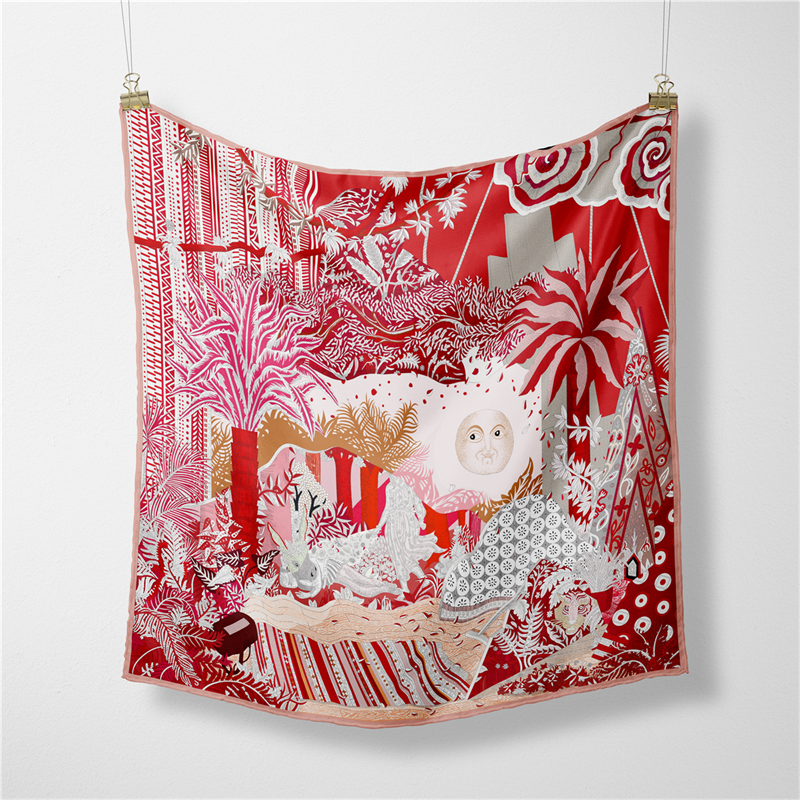 53CM Brand Square Scarf Women  - Outdoor Furniture Decor 리뷰 및 가격