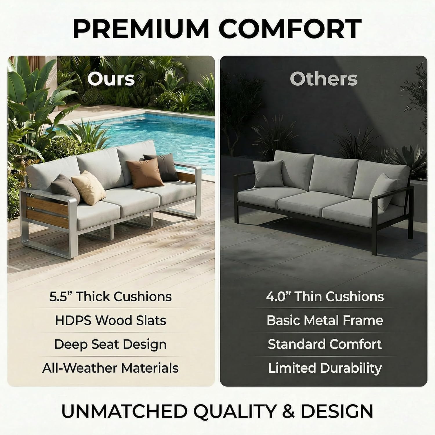 Outside Aluminum Lawn Furnitur - Outdoor Furniture Loveseat 리뷰 및 가격