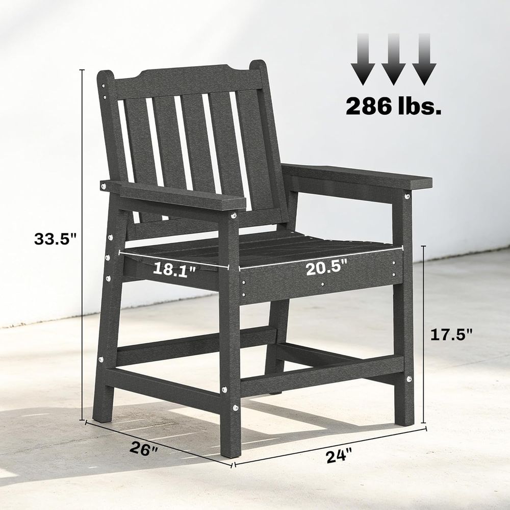 Durable HDPE 2-Piece Patio Din - Outdoor Furniture Dining Set 리뷰 및 가격