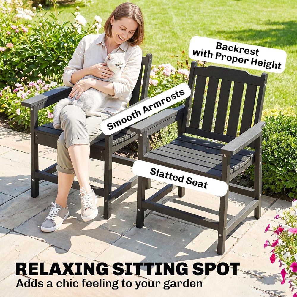 Durable HDPE 2-Piece Patio Din - Outdoor Furniture Dining Set 리뷰 및 가격