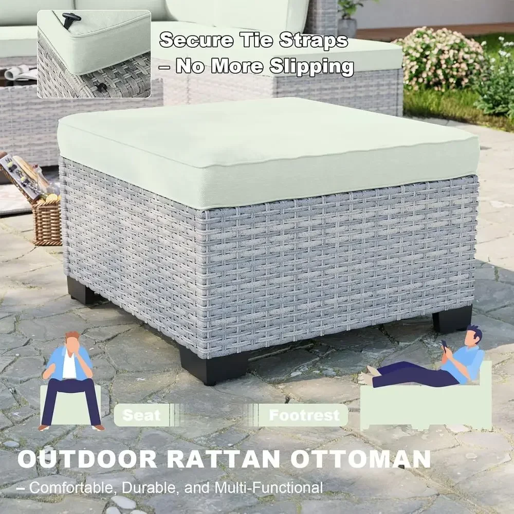 9-Piece Outdoor Sectional Pati - Outdoor Furniture Green 리뷰 및 가격