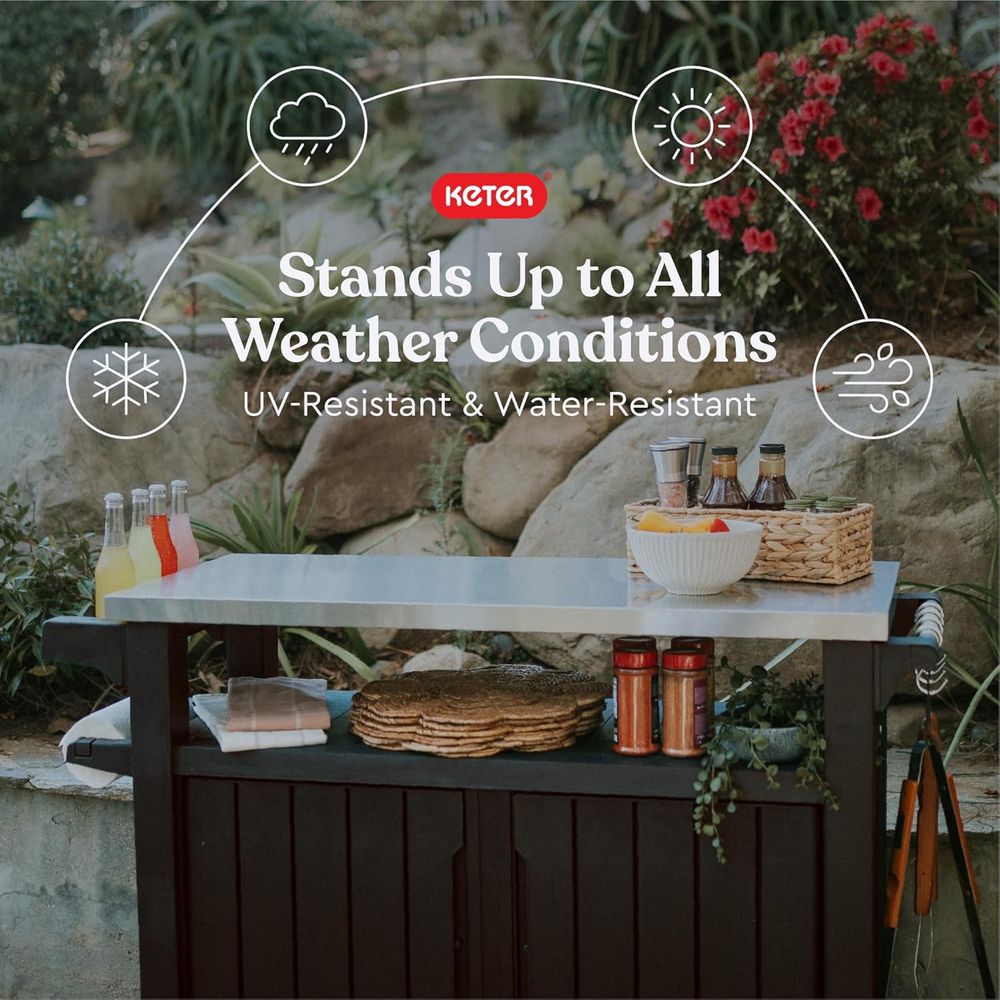 Outdoor Rolling Table Cart for - Outdoor Furniture Kitchener 리뷰 및 가격