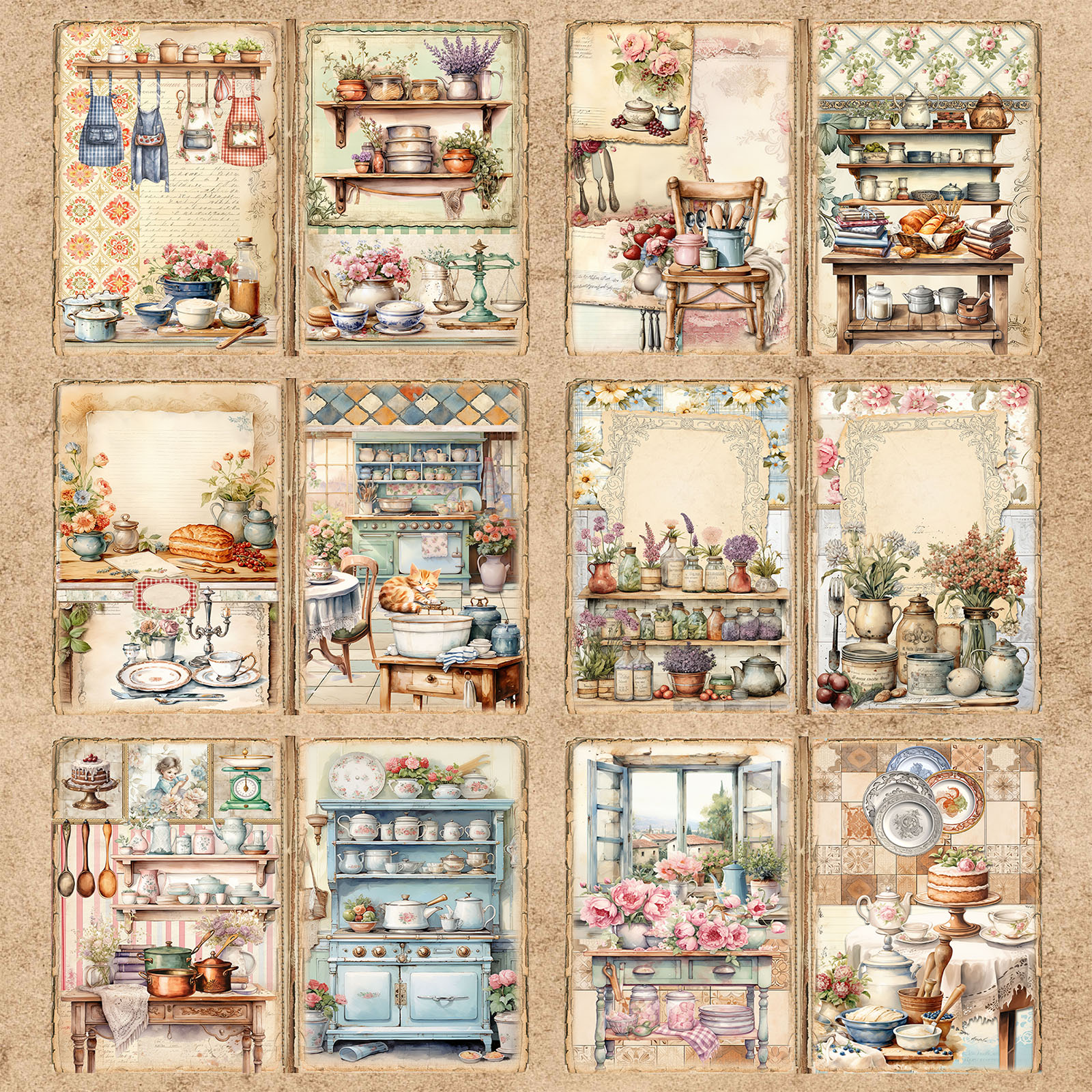 10 Sheets A5 Size Retro Cabine - Outdoor Furniture Vintage 리뷰 및 가격