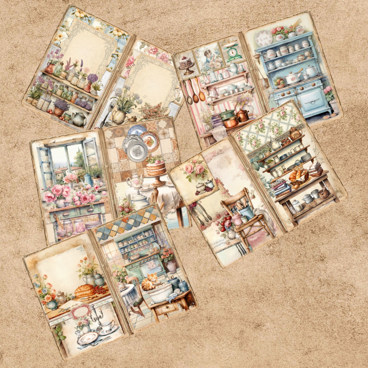 10 Sheets A5 Size Retro Cabine - Outdoor Furniture Vintage 리뷰 및 가격