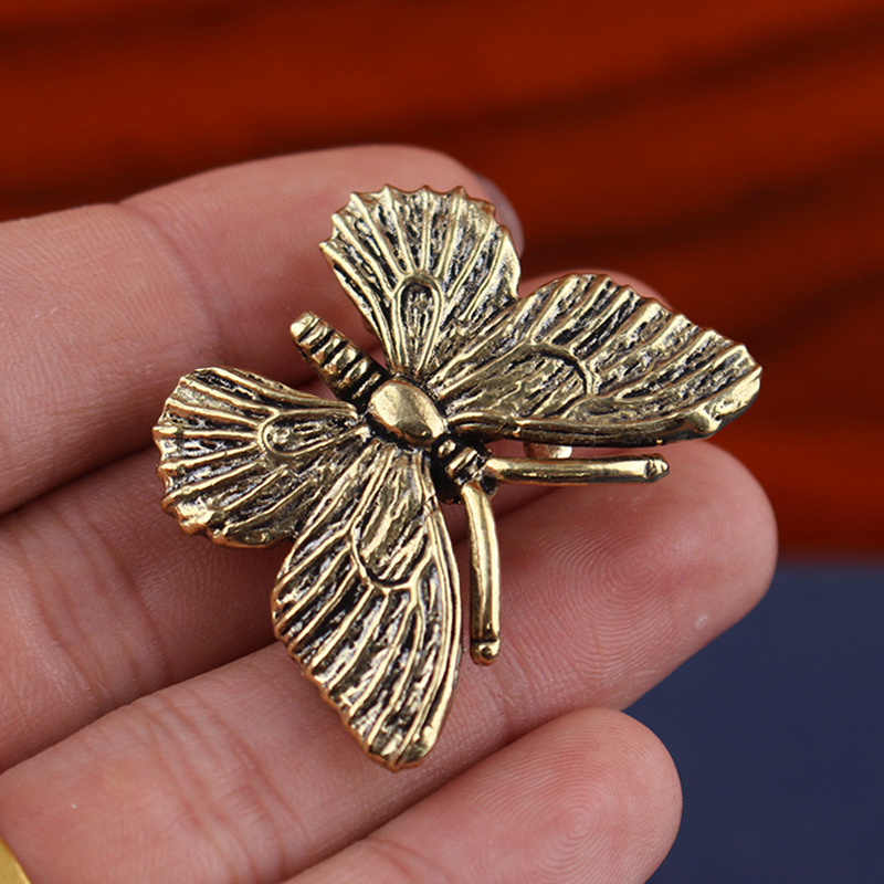 Brass Butterfly Statue, Insect - Outdoor Furniture Vintage 리뷰 및 가격