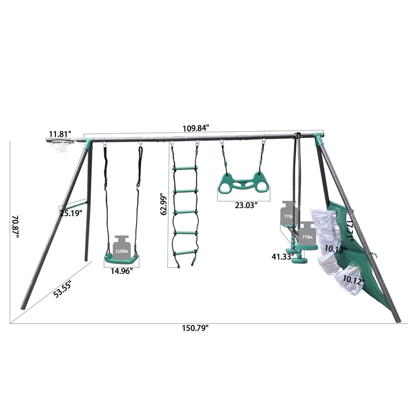 Blackish Green 4-Function Swin - Outdoor Furniture Green 리뷰 및 가격
