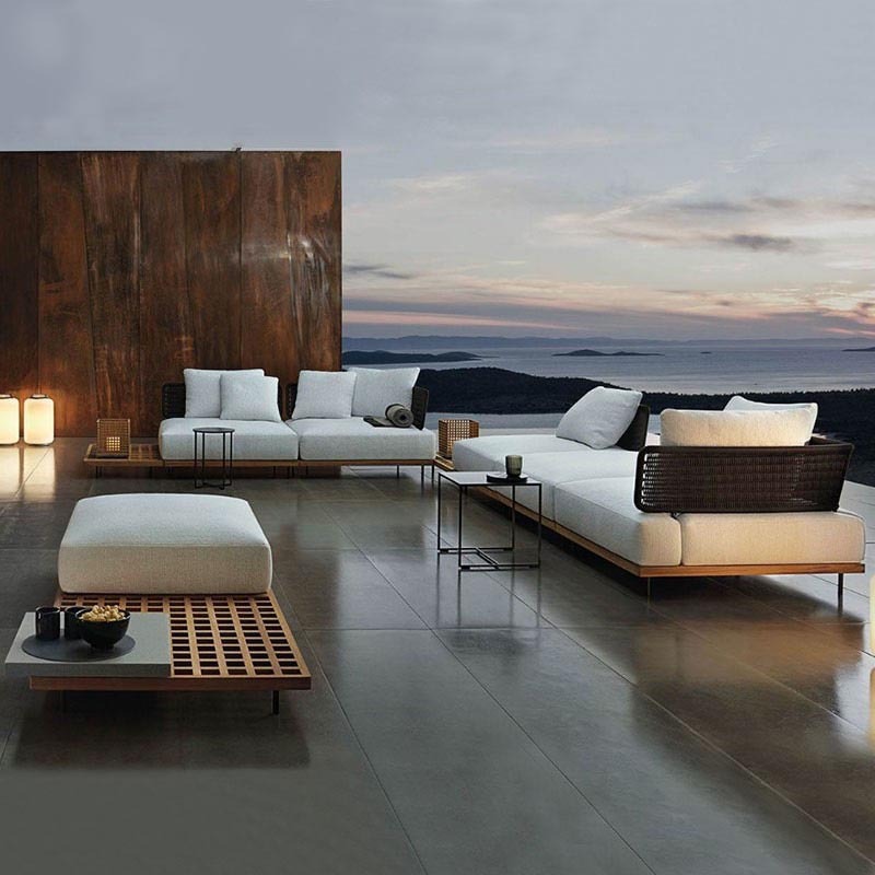 qw-Outdoor Sofa Patio Villa Te - Outdoor Furniture Teak Wood 리뷰 및 가격