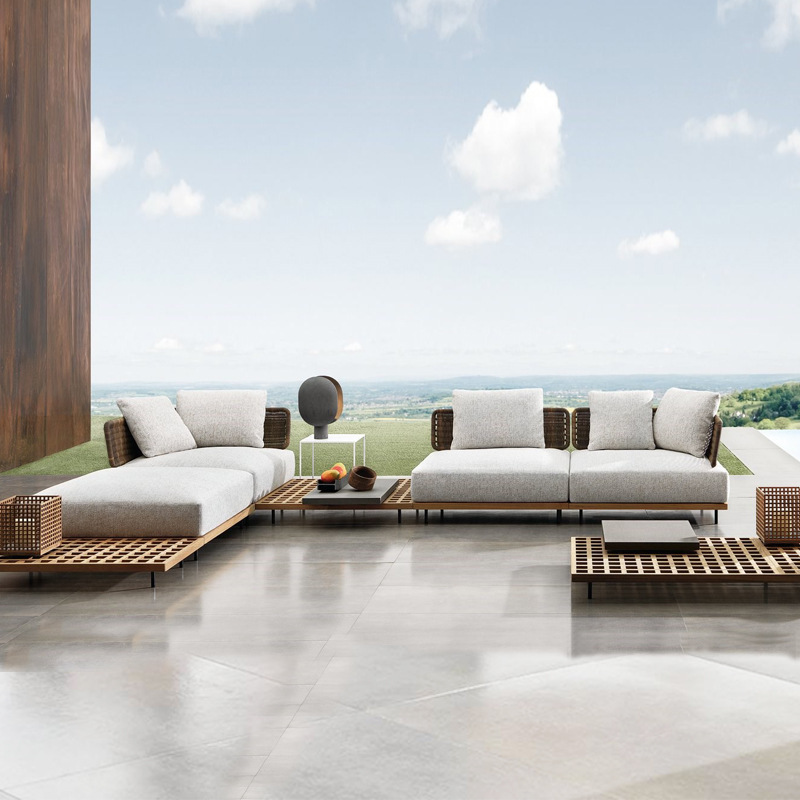 qw-Outdoor Sofa Patio Villa Te - Outdoor Furniture Teak Wood 리뷰 및 가격