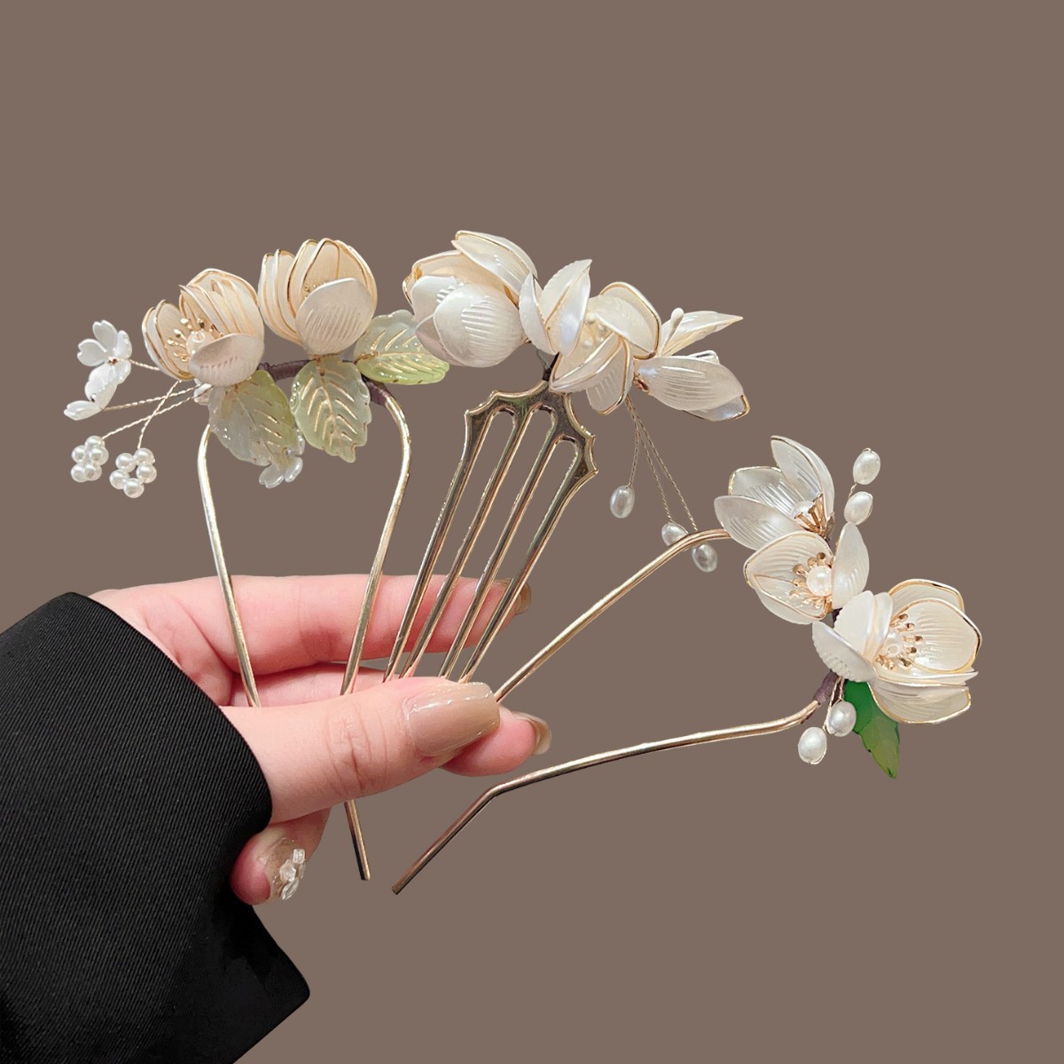 Magnolia U-shaped Hairpin, Wra - Outdoor Furniture Decor 리뷰 및 가격