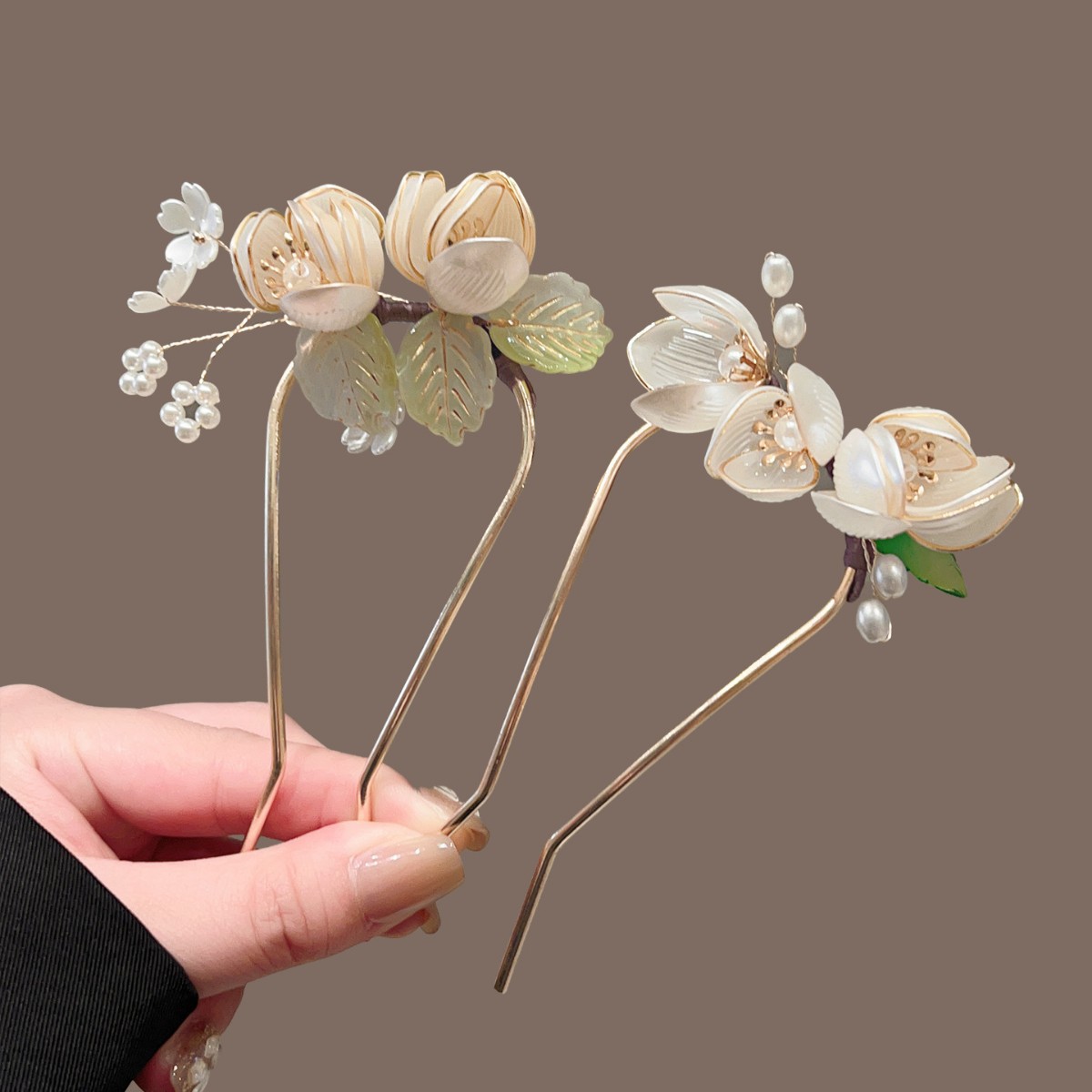 Magnolia U-shaped Hairpin, Wra - Outdoor Furniture Decor 리뷰 및 가격