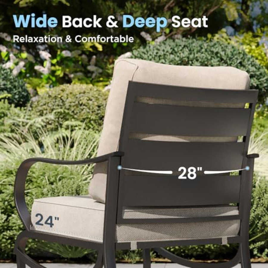 Patio Furniture Chair Set for  - Outdoor Furniture Metal Chairs 리뷰 및 가격